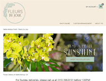 Tablet Screenshot of fleursdujour.net